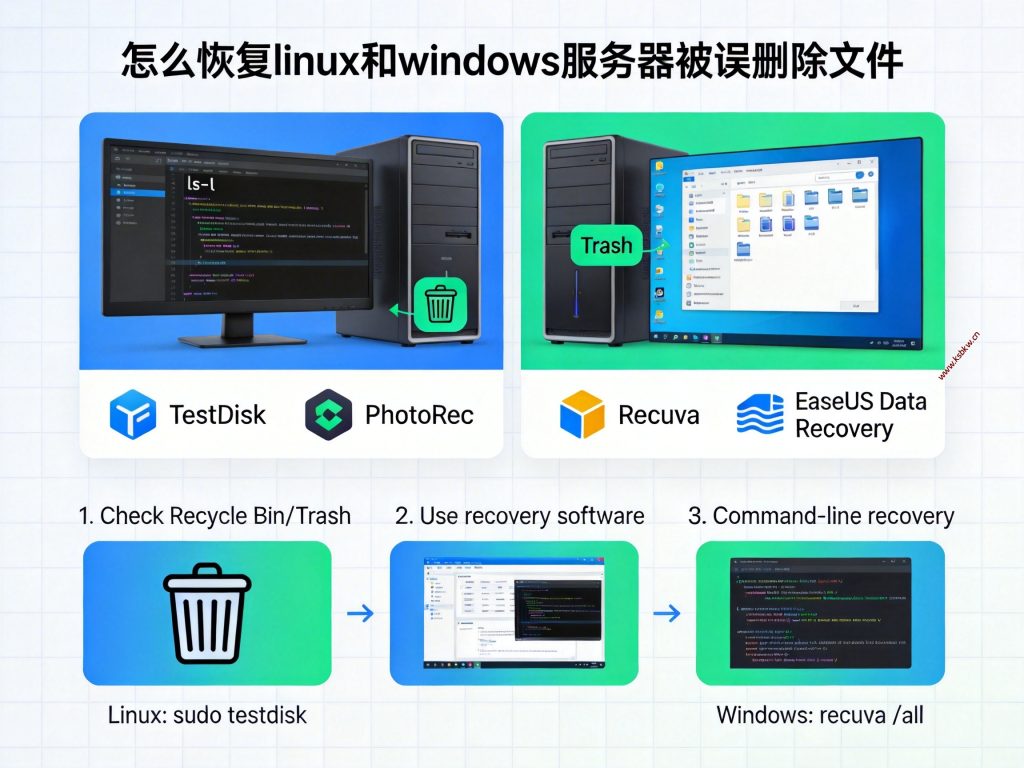 怎么恢复linux和windows服务器被误删除文件-坤少小屋