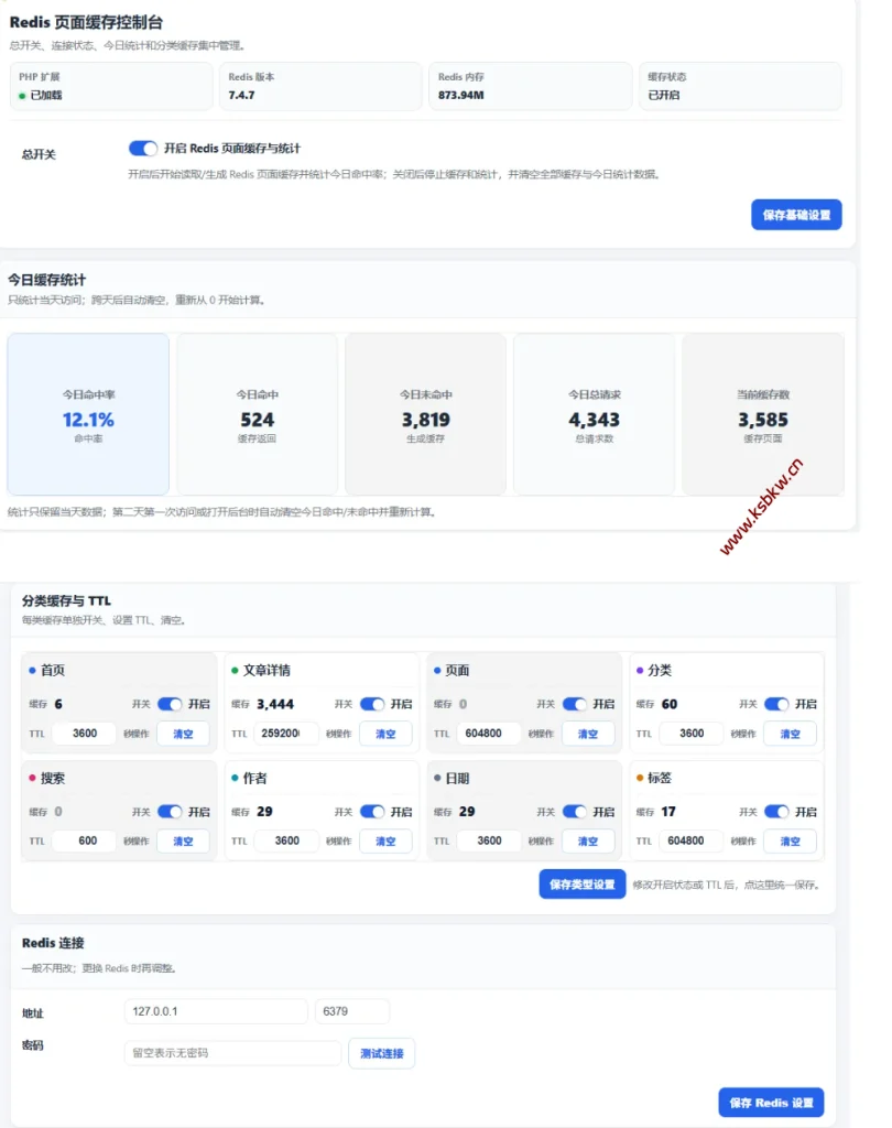 图片[1]-LB Redis 页面缓存插件 - Z-Blog 全站页面加速插件-坤少小屋