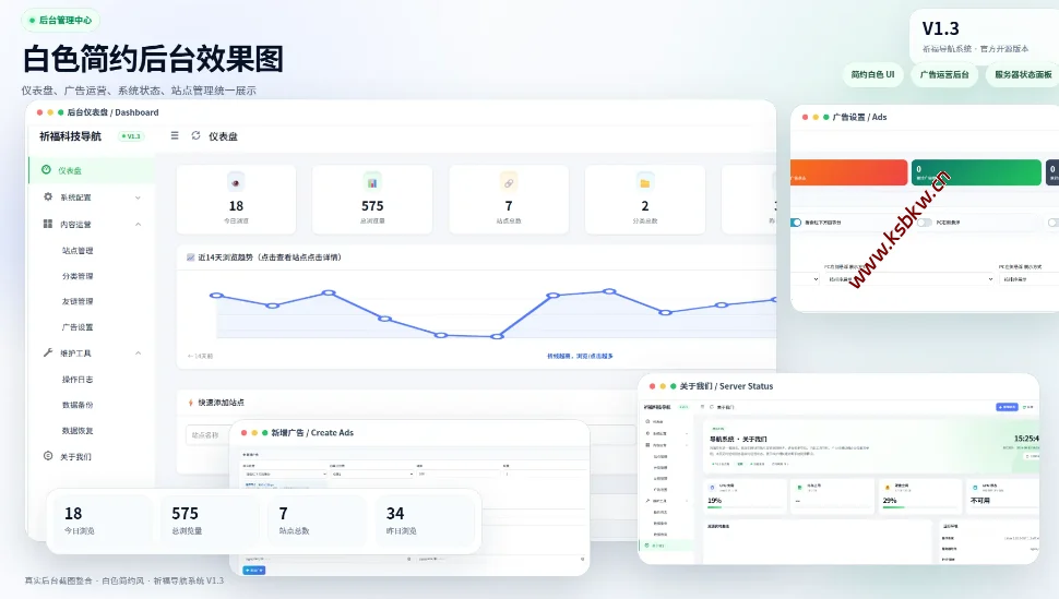 图片[1]-祈福导航系统 新增广告AD模式自动下架-坤少小屋